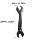 Bike Hub Cone Wrench 13 14 15 16mm Double Sided Pedal Wrench Drum Style Four In One All Purpose Wheel Cone Adjuster