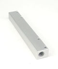 G1 4 Inch BSP Port Pneumatic Manifold Block, 5 Way 7 Port Aluminum Splitter, solid aluminum bar with threaded holes