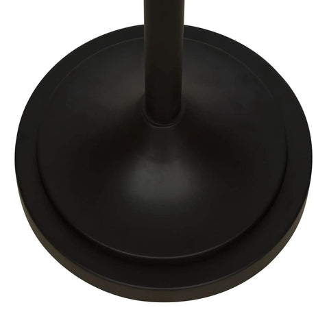 Base of Traditional Torchiere Floor Lamp With Two Reading Lights, 72 Inches Tall, Oil Rubbed Bronze Finish, Rustic Leaf Accents