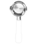 Bottomless 58mm Portafilter With Detachable Design, aluminum alloy body, two ears handle, for home barista setup