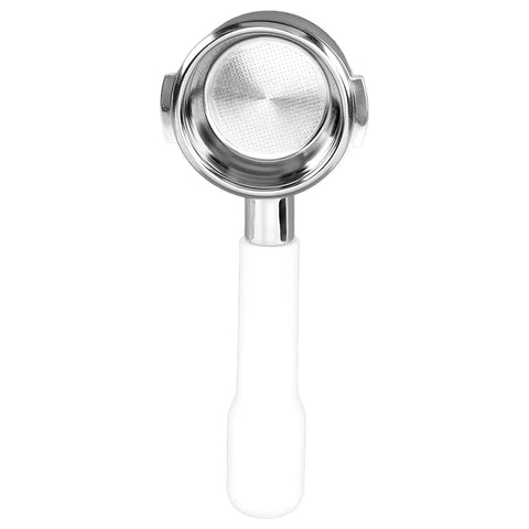 Bottomless 58mm Portafilter With Detachable Design, aluminum alloy body, two ears handle, for home barista setup