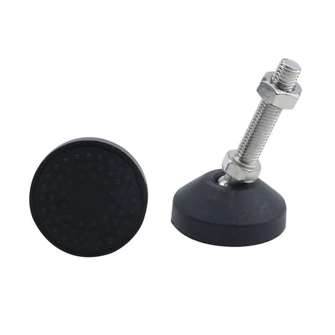 Premium Adjustable Furniture Feet 4 Pack Reinforced Nylon Base M10x50mm Thread Glides Heavy Duty Table and Sofa Levelers