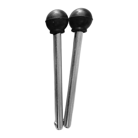 Two Pack Stainless Steel Weight Stack Pins For Gym Machines Easy Load Weight Lifting Pins Eleven Point Five Centimeters Long By One Centimeter Wide Heavy Duty Quick Release Selector Pins For Home Gym Equipment
