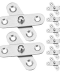 Hidden Door Pivot Hinges Set 12 Stainless Steel Low Profile Heavy Duty Built To Last Cabinet Hinges With Corrosion Resistance visible