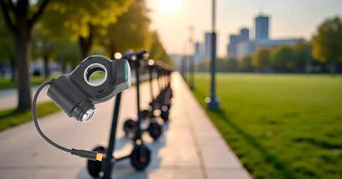 10 Inch Electric Scooter Handlebar Switch Lock With ABS Construction Digital Battery Power Display Replacement With Keys Built To Last For Daily Rides No Fuss Security