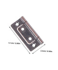 Heavy Duty Stainless Steel Flush Cabinet Hinges 12 Piece Whisper Quiet Close Non Mortise Swing Door Hardware dimensions