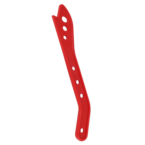 Professional Abs Push Stick For Table Saw Safety Rock Solid Ergonomic Grip Bright Red Design, 42x7x1 cm plastic tool.