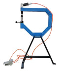 Pneumatic Planishing Hammer With Anvil And Pedal Four Inch Throat Workhorse Air Planishing Hammer For Metal Shaping 875 To 1350 Hits Per Minute One Quarter Inch NPT Inlet Includes One Two And Three Inch Radius Anvils