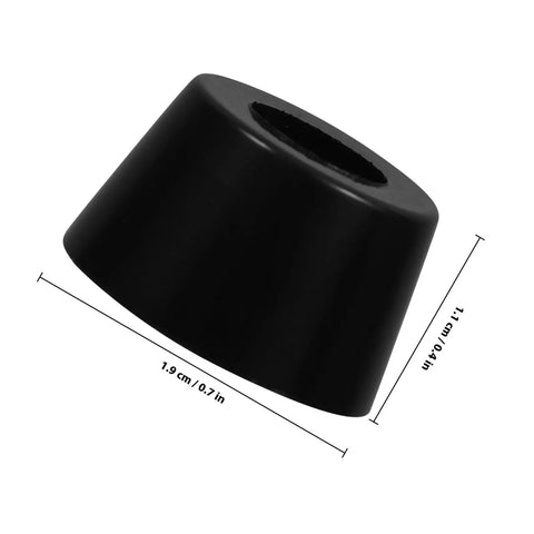 Grippy Rubber Washer Foot Pads With Screw Holes 10 Pack Non Slip Vibration Dampening Mats single pad with size measurements
