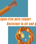 Pro Level 320 FT EV Oxygen Free Copper Power Cable Single Core Auto Charging Wire Rock Solid XLPE Insulation image showing copper wire and oil-resistant flex.
