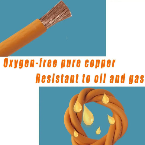 Pro Level 320 FT EV Oxygen Free Copper Power Cable Single Core Auto Charging Wire Rock Solid XLPE Insulation image showing copper wire and oil-resistant flex.