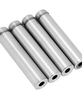 Heavy Duty Stainless Steel Glass Standoff Holder Kit For Wall Display With Hollow Design And Self-Tapping Screws, 12x60mm 4-piece set