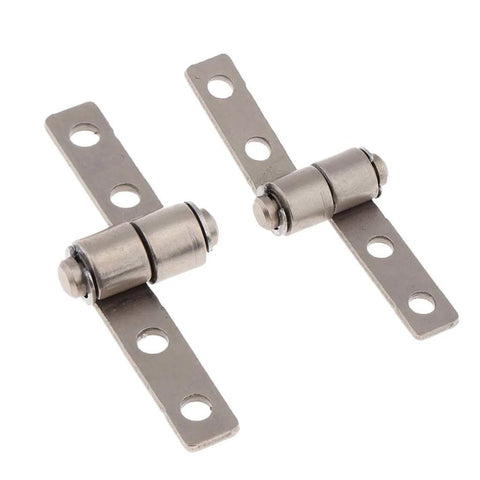 Two Pack Nickel Zero Point One Newton Meter Torque Type Friction Positioning Hinges With 360 Degree Rotation, side view