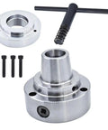 Premium Rhyhthm Testament 5C Collet Lathe Chuck Closer Kit with semi-finished adapter and bolts for precision machining.