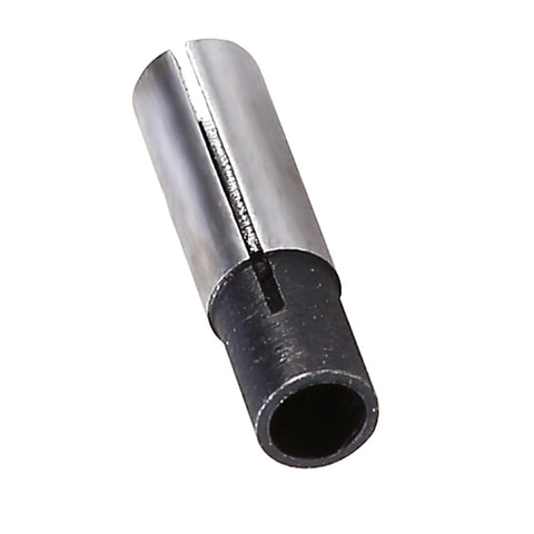 Super Duper Precision 6mm To 3.175mm Engraving Bit CNC Router Tool Adapter ER Collet Holder showing steel body for tight fit.