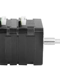 Side view of Beefy Hybrid 42 Stepper Motor With Double Layer Stacked Design For High Torque And Precise Motion Control, showing output shaft.