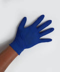 Blue glove from Kids Scientist Costume Set With Lab Coat ID Badge And Matching Accessories For Role Play Dress Up Realistic Doctor Lab Look