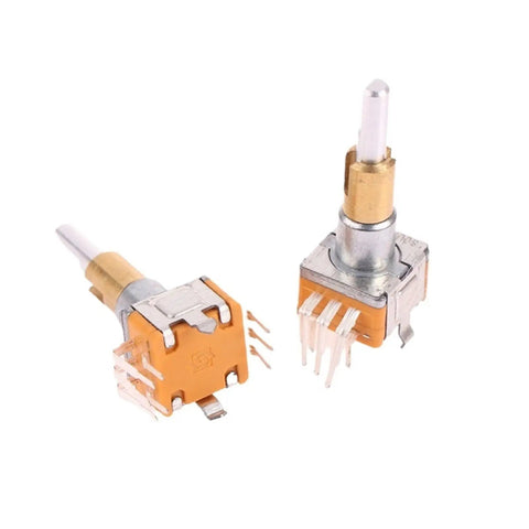 Dual Shaft Axis Rotary Encoder With Push Button Switch For Precision Angle Measurement In Industrial Equipment 360 Degree Rotation