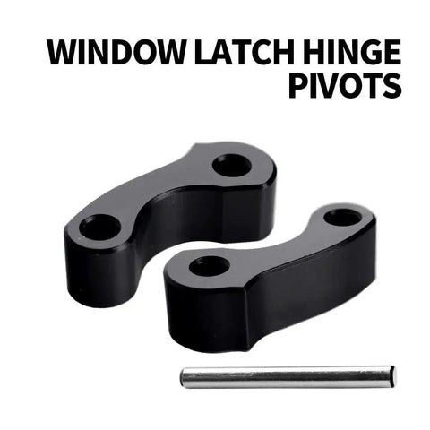 Beefed Up Rear Window Latch Hinge Pivots Replacement For Tacoma 1995 To 2004 And Tundra Xtracab 2000 To 2006 Black Aluminum 2 Pack