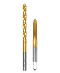 Heavy Duty One Quarter Inch 20 UNC Tap And No 7 Drill Bit Kit For Metalworking, M2 HSS Drill And Tap Set In A Portable Case