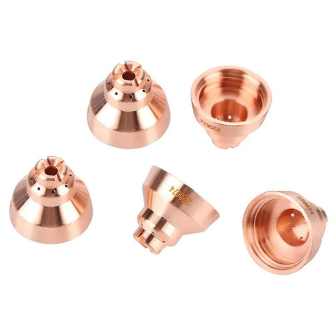 Five Piece Plasma Consumables Set For 220674 Coverfit Plasma Cutter Torch Replacement Parts featuring copper electrodes