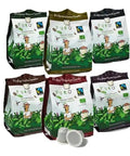 Organic Coffee Pods Compatible With Nespresso Original Machines Variety Pack Of Six Fairtrade Blends In BPA Free Compostable Capsules 60 Pods Intensities 4 Through 9 Toxin Tested Cafe Quality At Home Eco Friendly Convenience