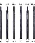 Heavy Duty Aluminum Bike Seat Post 400mm Long Fits 25.4 27.2 28.6 30.4 30.9 31.6 Millimeter Diameters For Mountain And Road Bikes