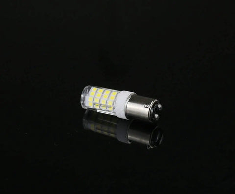 LED Dope Sewing Machine Light Bulb BA15D Bayonet Base 110 130V T3 T4 C7 S6 4W Daylight 6000K Replaces 40W Halogen No Dimmer 2 Pack Energy Saving Low Heat Bright White, BA15D LED bulb