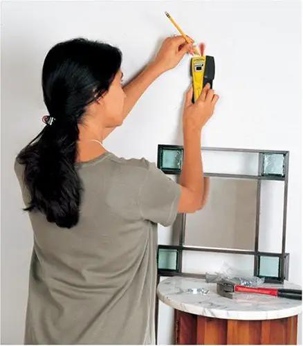 Heavy Duty Battery Operated Stud Sensor And Metal Scanner With Live Wire Alert Built For Quick Drywall Tracking Precision Edge Location Up To One And A Half Inches Thick Perfect For Weekend Warriors And Pro Contractors Daily