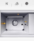 Interior view of Heavy Duty 40 Liter Commercial Water Boiler Made From Premium 304 Stainless Steel showing fill mechanism.