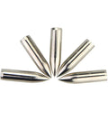 Glue On Field Points For Wooden And Bamboo Arrows, 24 Piece Stainless Steel Practice Tips, fan-shaped display, side angle