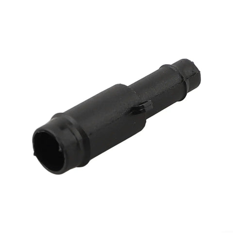 Black plastic fitting from 113 Piece Hose Connector Kit With Reducers, Straight Fittings And T Connectors - Plastic Plumbing Set For Cooling And Fuel System Repairs