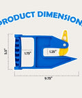 Original EZGrip Mat Movers blue plastic tool for moving heavy stall mats; includes 2 movers; 9.75 in long, 5.5 in tall.