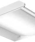 2 Foot LED Recessed Volumetric Architectural Troffer, 35W, 3300 Lumens, LP840 4000K, Satin White Lens, Energy Efficient Office Lighting Fixture for Modern Ceilings