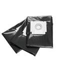 Three-pack of High Capacity HEPA Filter Bag For Turbo II Dust Extractors, tear resistant with 0.3 micron filtration.