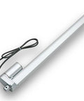 IP66 Waterproof Industrial Bed Linear Actuator Workhorse For 12V Or 24V Systems shown at angle with wiring