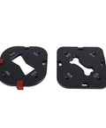 Kickass Woodworking Radius Template Set With Durable Aluminum Router Guide and Quick Release Bases, showing R15 to R40 templates.