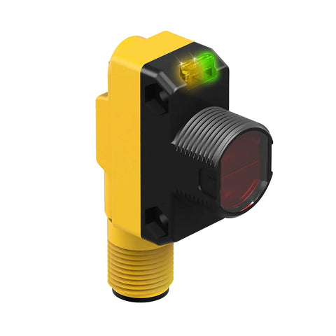 All Purpose Photoelectric Sensor World Beam QS18VN6LVQ8 Series 6.5 Meter Retro Range 10 30 Volt DC Input NPN Solid State Output With Euro Style Quick Disconnect Connector Plug And Play New, yellow black ABS sensor