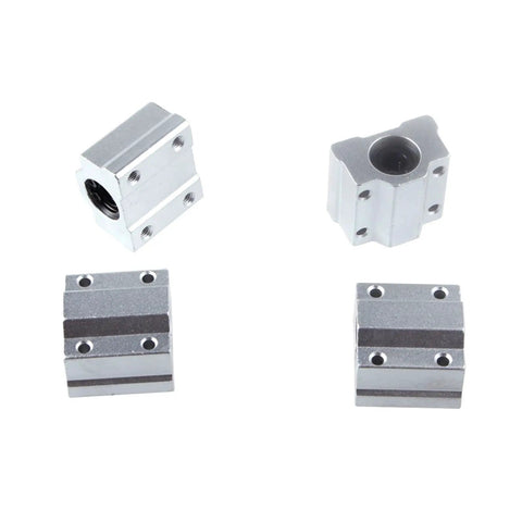 Top Tier 4 Pack Linear Motion Ball Bearing Slide Block Bushings premium steel design for 3D printer and DIY CNC applications.