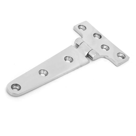 Heavy Duty T Type Stainless Steel Door Hinge For Home Gate 151x75x4.5mm Thickened Polished Finish High Hardness Burr Resistant