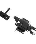 Tough As Nails Self Locking Gate Latch Built From Durable Stainless Steel, black hardware for secure gate installation.