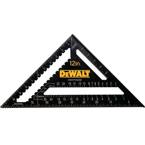 12 Inch Quick Square Dope Carpenter Tool For Framing And Layout, Durable Aluminum Ruler With Precision Angles, Multi Color
