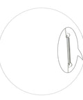 Washer Door Boot Spring Clamp Assembly 4861ER2001D Replacement Clip for Front Load Washers, close-up of stainless steel spring