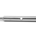 Heavy Duty 9 Inch Collet Extension For Die Grinders, silver steel shaft showing collet lock and long reach design.