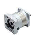 Planetary Gear Reducer For Nema 34 86 Stepper Motor With 14mm Input Shaft showing 4 to 1 ratio and robust metal casing.