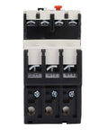 Front view of Heavy Duty Thermal Overload Relay 9-13A Adjustable Motor Protector for Industrial Equipment with phase break and reset features