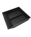Custom Cut Center Console Organizer For Tesla Cybertruck 2024 And 2025 Armrest Box Storage Tray in heavy duty ABS material, interior view.
