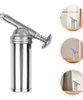 Manual 80cc Grease Gun Portable Alloy With Lock On Coupler For Automotive And Industrial Use, shown with details inset.