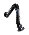 Badass Industrial Wall Mounted Smoke Slurper Arm With A Gnarly 180 Degree Rotation And Beefy Capture Hood For Zapping Nasty Welding Fumes And Shop Dust In Black 4X84