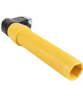 Heavy Duty Welding Electrode Clamp 400A Universal Fit with ergonomic yellow handle and black jaw, ideal for reducing fatigue.